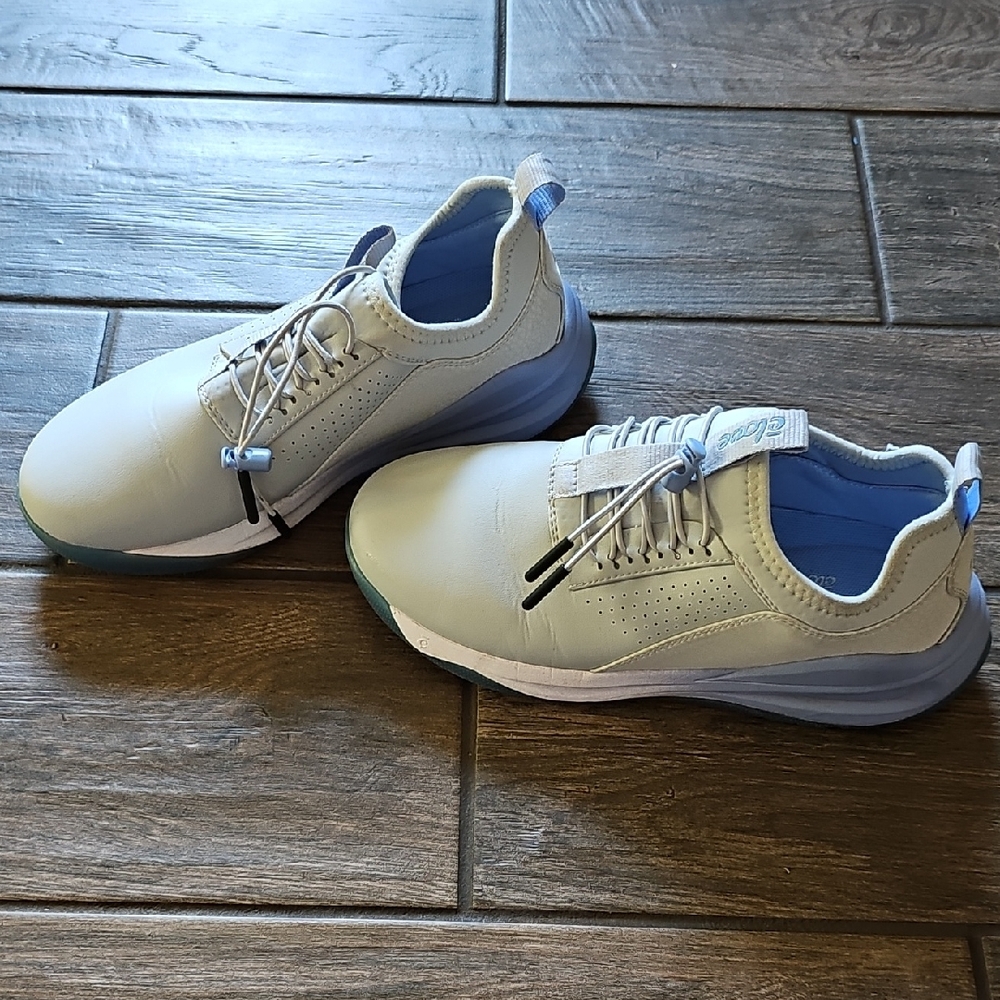 Clove Blue and White Shoes